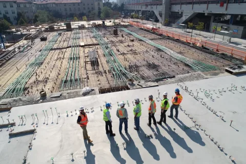 Underground Electrification Concrete Installation